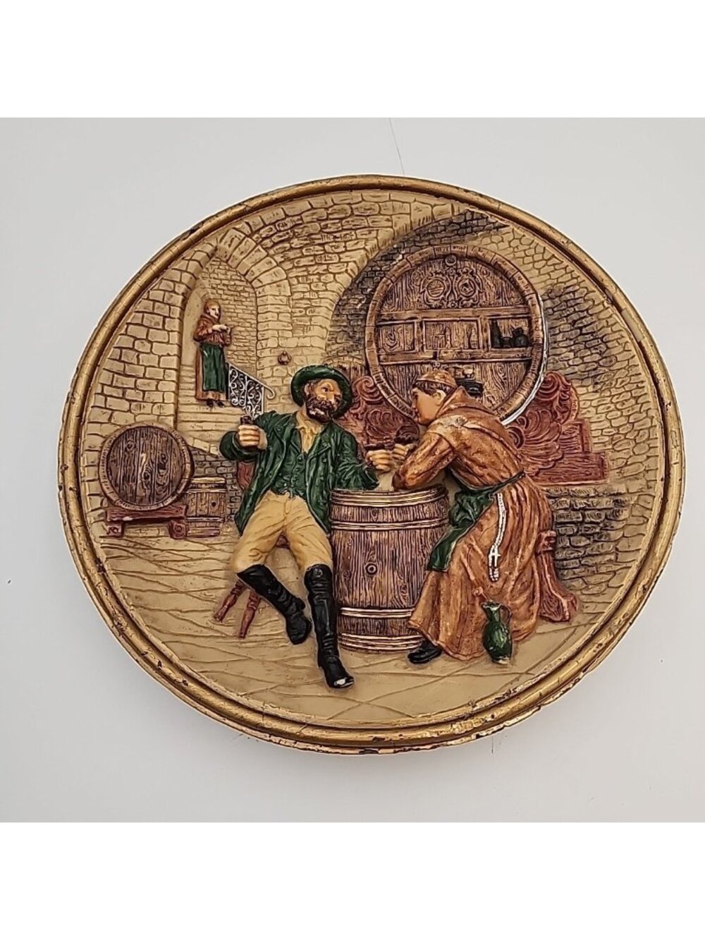 Vintage Musterschutz Terrakotta Wall Plate by Johann Maresch 271 390-29 German